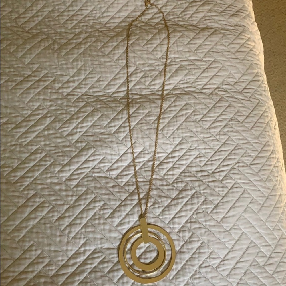 Anthropologie sundial pendant necklace